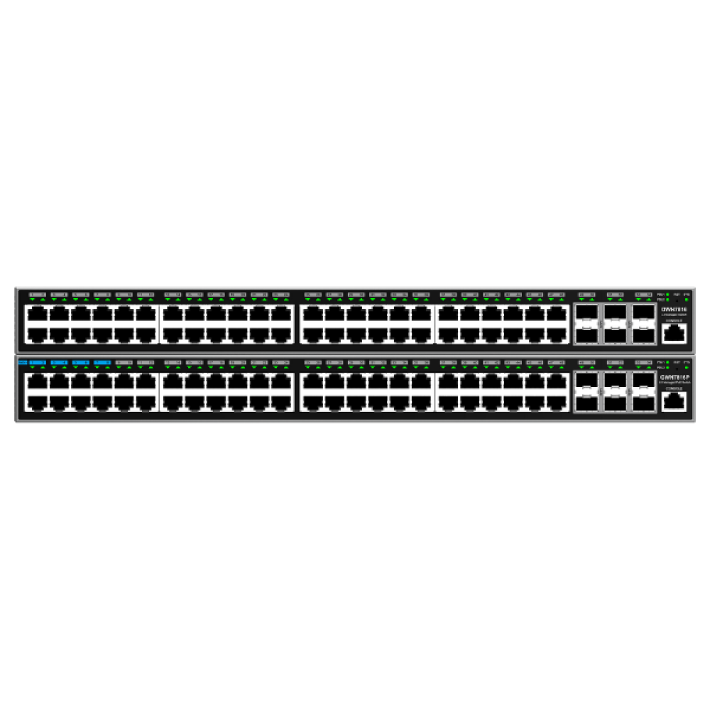 Grandstream Enterprise Layer 3 Managed PoE Network Switch, 48 x GigE, 6 x SFP+ GWN7816