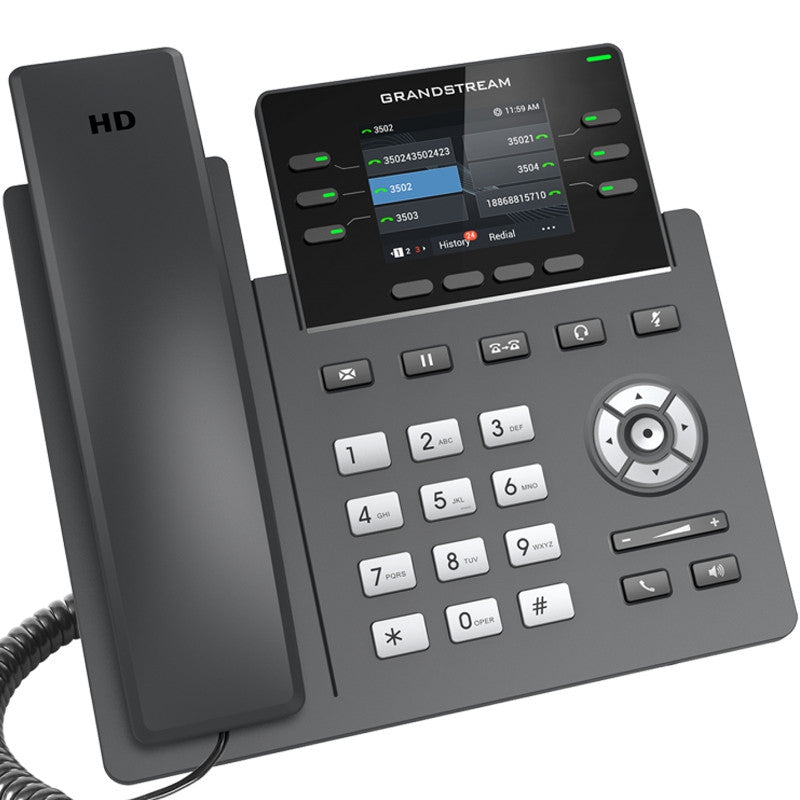 Grandstream 6-Line Professional IP Phone Designed for Mass Deployment and Easy Management GRP2613W