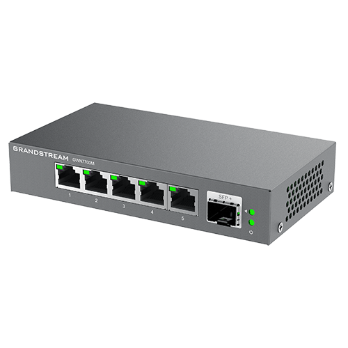 Grandstream Unmanaged 2.5 Multi-Gigabit Switch, 5 x 2.5 GigE, 1 x SFP+ GWN7700M
