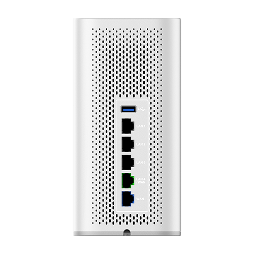 Grandstream 2x2 802.11ax WiFi ROUTER with 3 LAN + 1 LAN/WAN + 1 WAN GigE GWN7062