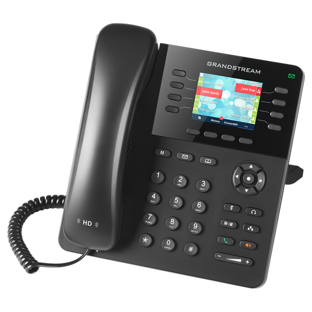 Grandstream 8 Lines, 4 SIP Accounts, PoE + GigE, Color GXP2135