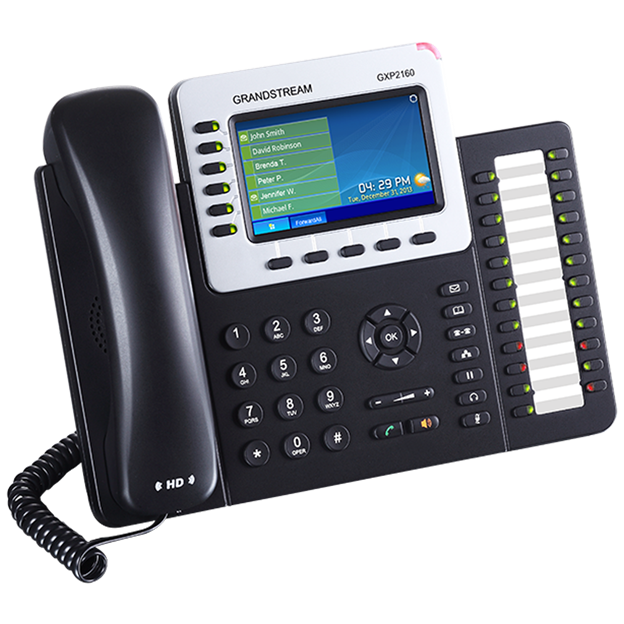 Grandstream 6 Lines, 6 SIP Accounts, PoE + GigE, Color GXP2160