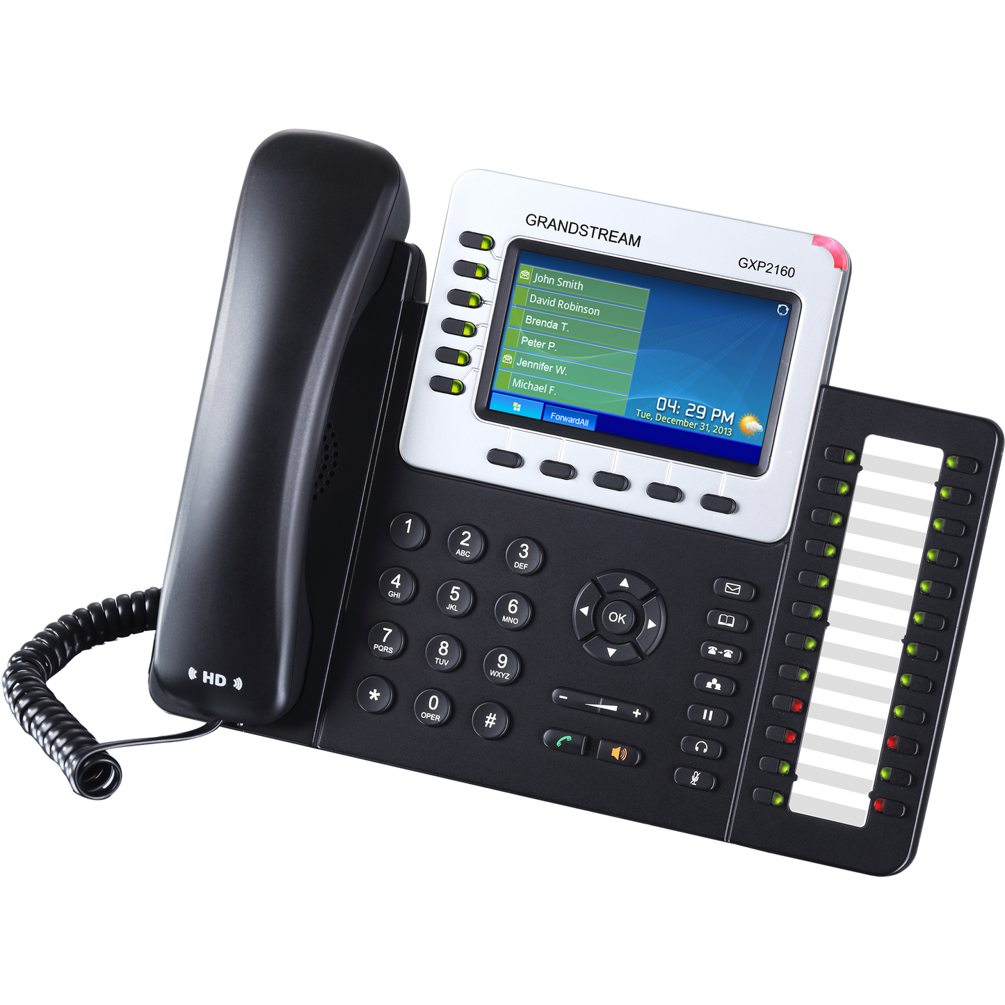Grandstream 6 Lines, 6 SIP Accounts, PoE + GigE, Color GXP2160