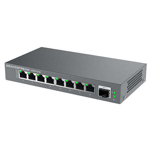 Grandstream Unmanaged 2.5 Multi-Gigabit Switch, 8 x 2.5 GigE, 1 x SFP+ GWN7701M