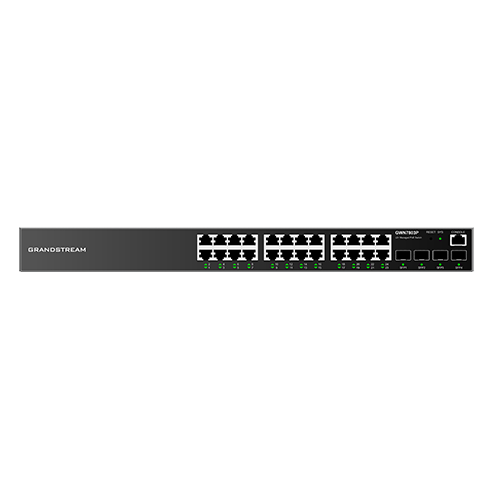 Grandstream Enterprise Layer 2+ Managed PoE Network Switch, 24 x GigE, 4 x SFP GWN7803P