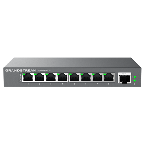 Grandstream Unmanaged 2.5 Multi-Gigabit Switch, 8 x 2.5 GigE, 1 x SFP+ GWN7701M