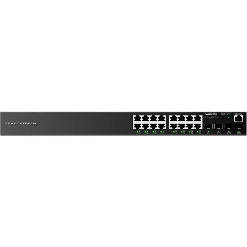 Grandstream Enterprise Layer 2+ Managed  PoE Network Switch, 16 x GigE, 4 x SFP GWN7802P