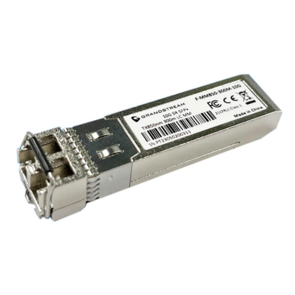 Grandstream SFP+ Fiber Module (Multi-Mode, 850nm Wave-Length, 300-Meter, 10Gbps) F-MM850-300M-10G