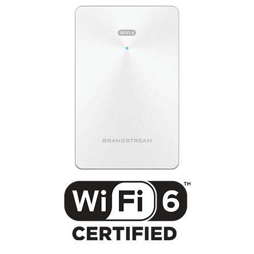 Grandstream Hybrid 802.11ax Wi-Fi 6 In-Wall AP (2x2 2.4 GHz, 4x4 5.0 GHz) GWN7661