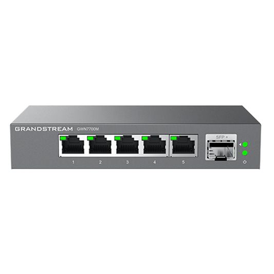 Grandstream Unmanaged 2.5 Multi-Gigabit Switch, 5 x 2.5 GigE, 1 x SFP+ GWN7700M