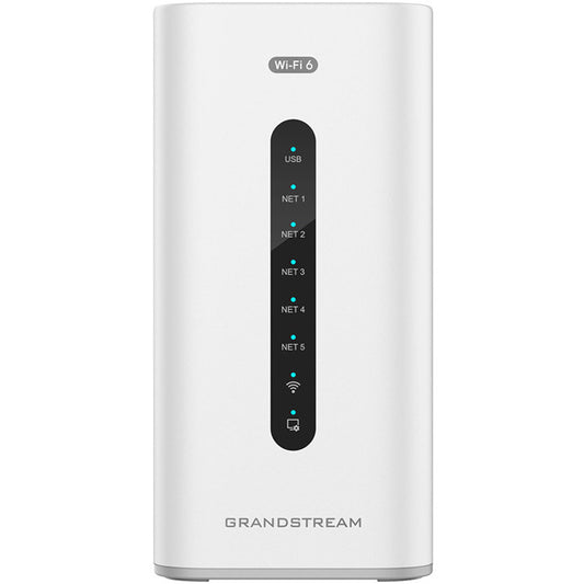 Grandstream Built-in IPPBX (10 Users, 4 Concurrent Calls) + enterprise-grade firewall + VPN Router + 2 x 2.5 Gb, 5 x GigE Network Switch + WiFi 6 AP GCC6010W