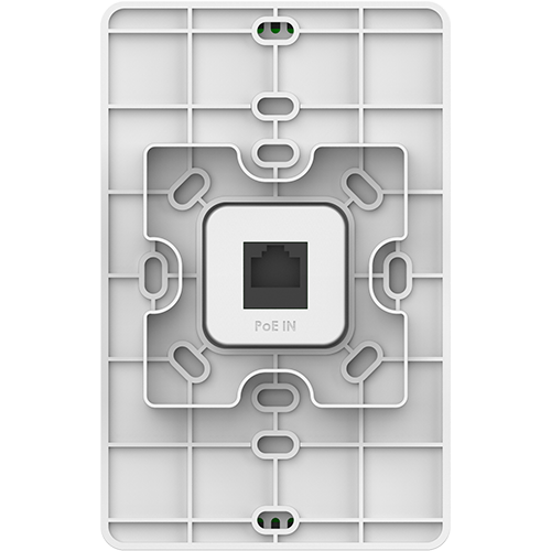 Grandstream Hybrid 802.11ac Wave-2 In-Wall WiFi AP (2x2 2.4 GHz, 4x4 5.0 GHz) GWN7624