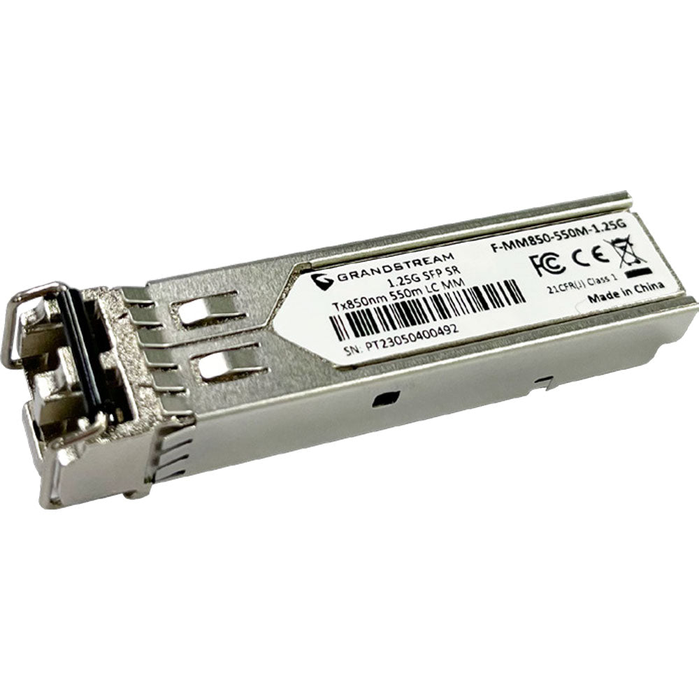 Grandstream SFP Fiber Module (Multi-Mode, 850nm Wave-Length, 550-Meter, 1.25Gbps) F-MM850-550M-1.25G