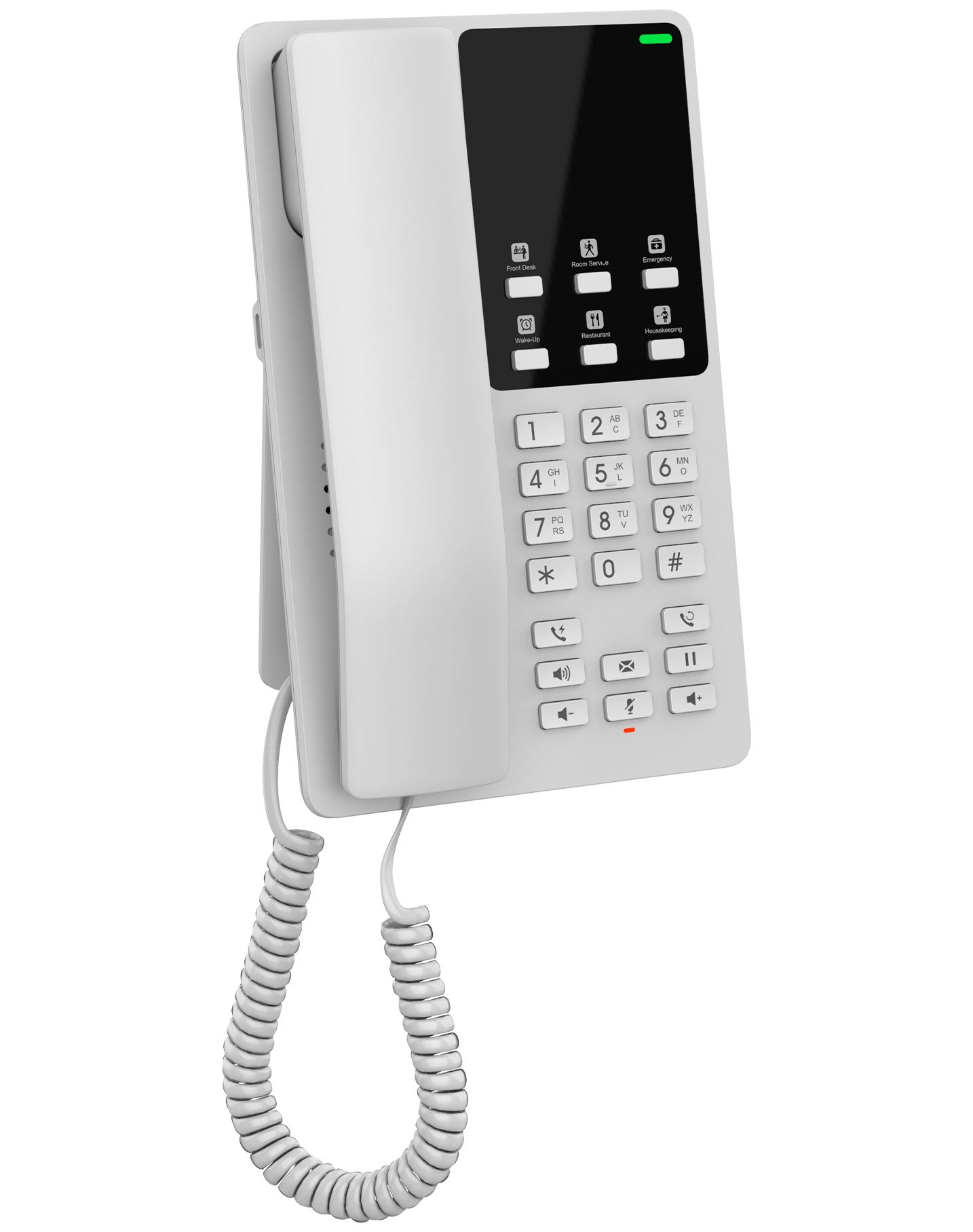 Grandstream Desktop Hotel Phone w/ built-in WiFi - White GHP620W