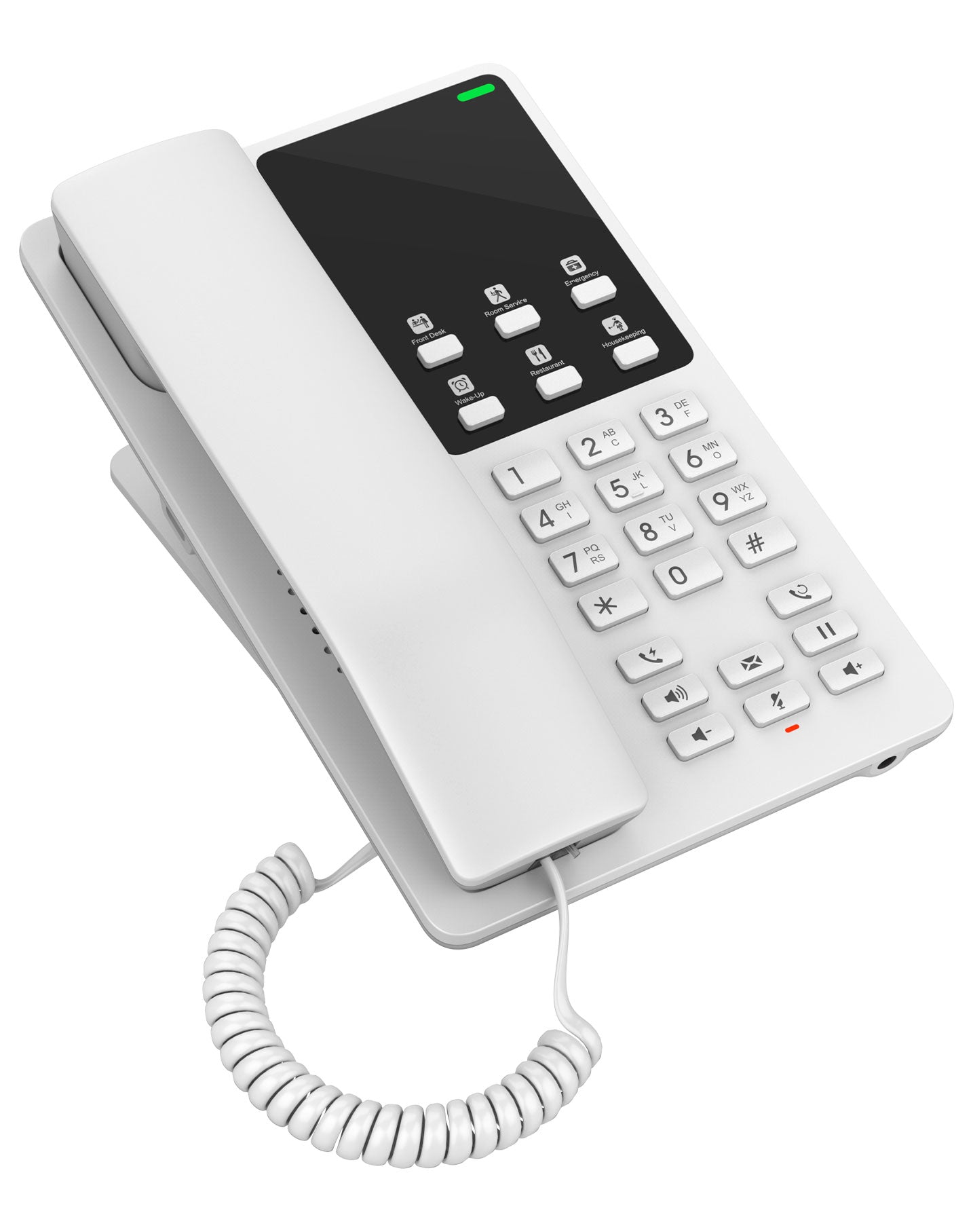 Grandstream Desktop Hotel Phone w/ built-in WiFi - White GHP620W