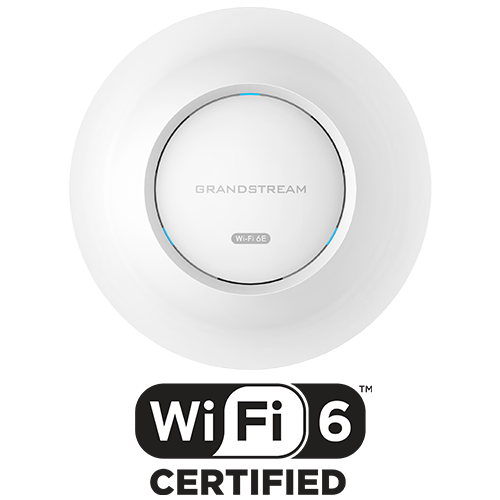 Grandstream 2x2 802.11ax Wi-Fi 6E AP, AX5400, 1xGigE, 1x2.5GigE, BLE, HE160 GWN7665