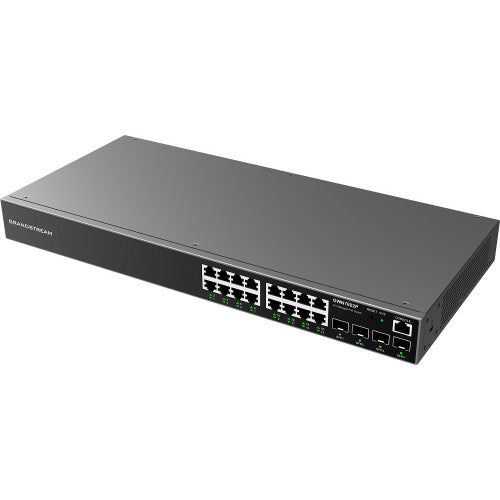 Grandstream Enterprise Layer 2+ Managed  PoE Network Switch, 16 x GigE, 4 x SFP GWN7802P